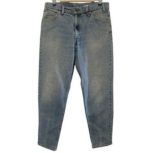 VTG 90s Levis 550 Relaxed Fit Jeans Men 34x32* (Fit 32x30) Blue Denim Orange Tab